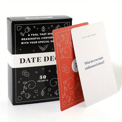 Date Deck Cards 50 Conversation Cards Engaging for Couples Playing Cards
