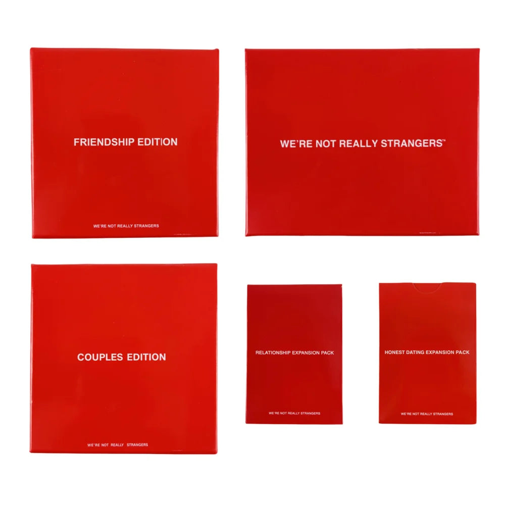 WE'RE NOT REALLY STRANGERS Couples Edition Honest Dating Expansion Pack - Couples Friendship Relationship Party Games