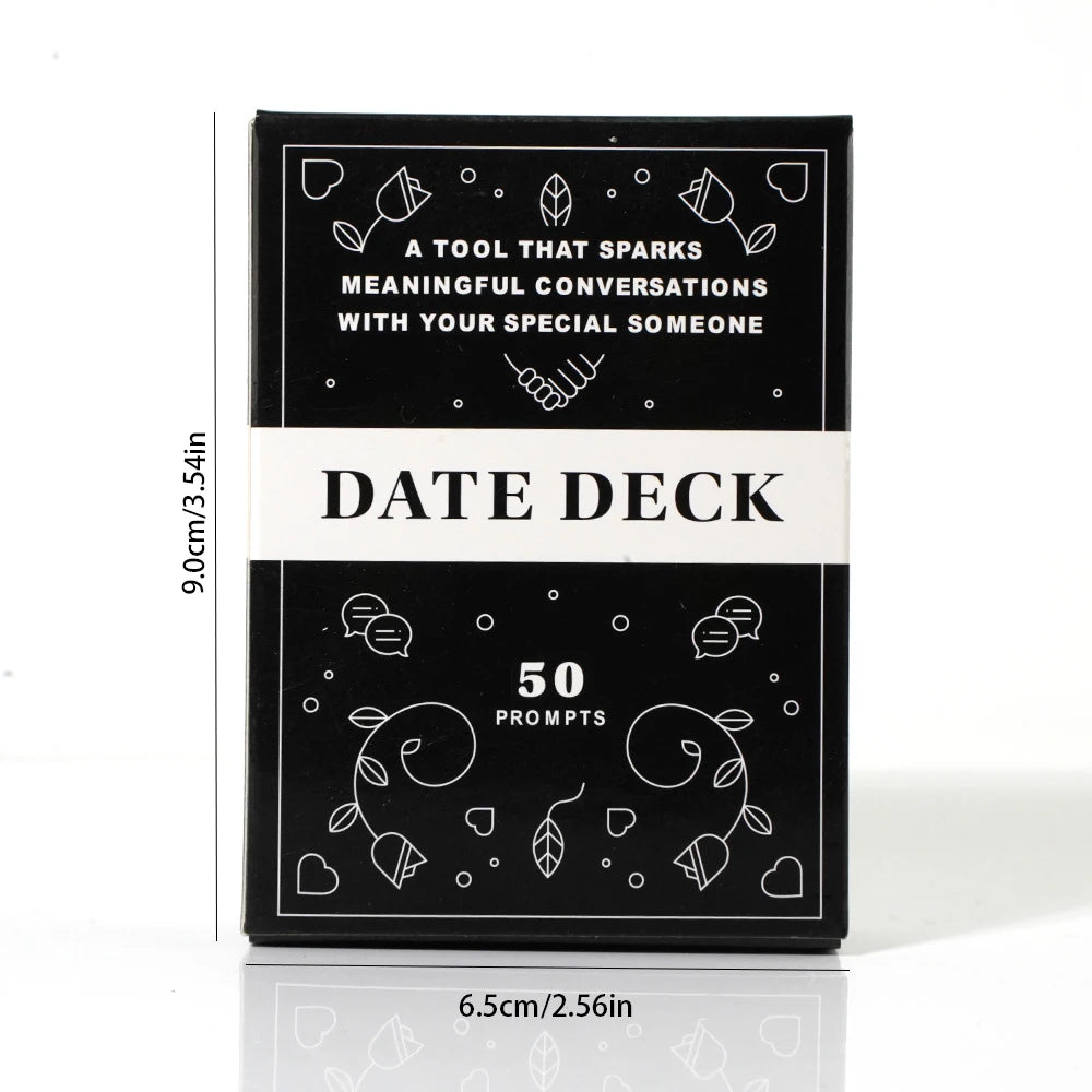 Date Deck Cards 50 Conversation Cards Engaging for Couples Playing Cards