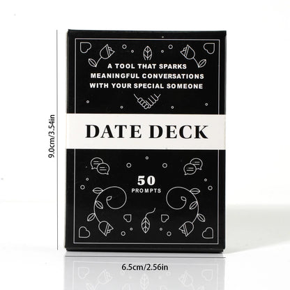 Date Deck Cards 50 Conversation Cards Engaging for Couples Playing Cards