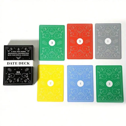 Date Deck Cards 50 Conversation Cards Engaging for Couples Playing Cards