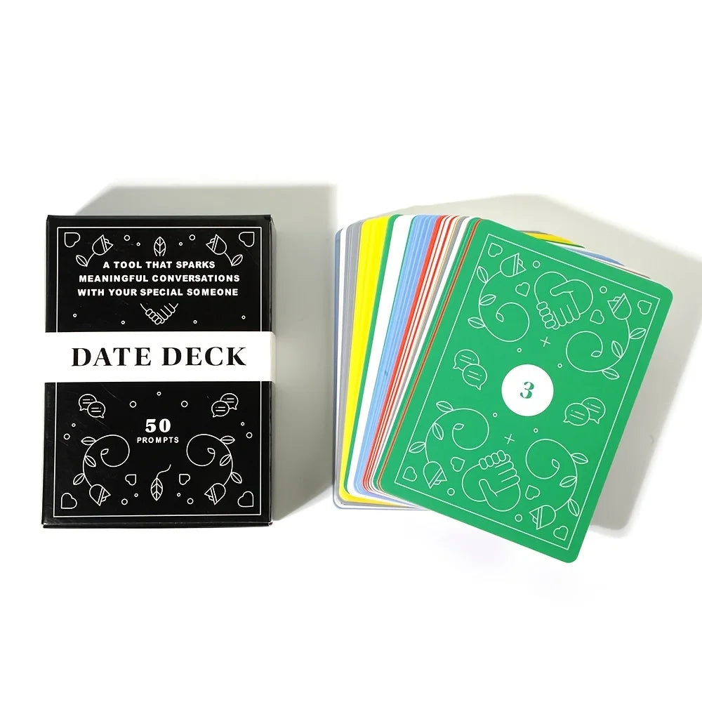 Date Deck Cards 50 Conversation Cards Engaging for Couples Playing Cards